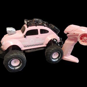 CAROX REMOTE CONTROL RC CAR 1:16 RETRO CLASSIC PINK OFF ROAD RACING-WORKS!!
